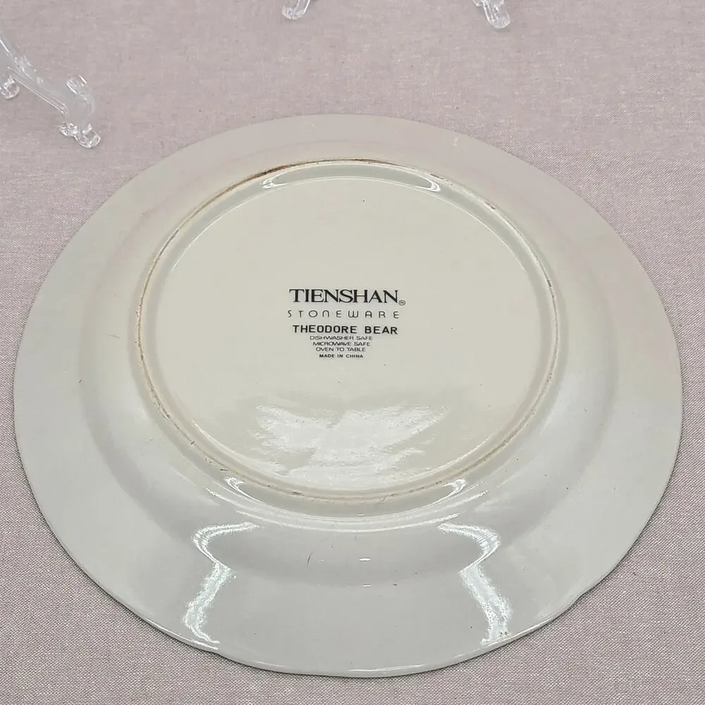 Tienshan Theodore Country Bear Stoneware Dinnerware Set – 5 piece Place Setting